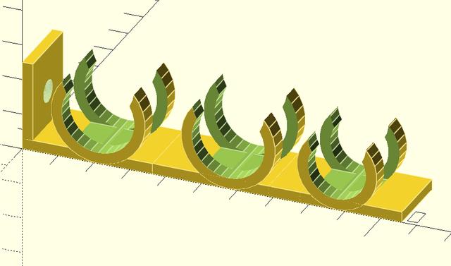 Parametric ceiling multi-pipe attach 3D model thumbnail