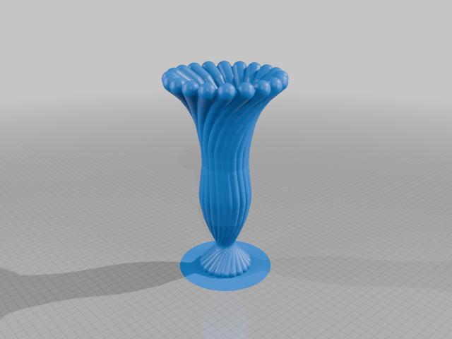 spiral vase 3D model thumbnail