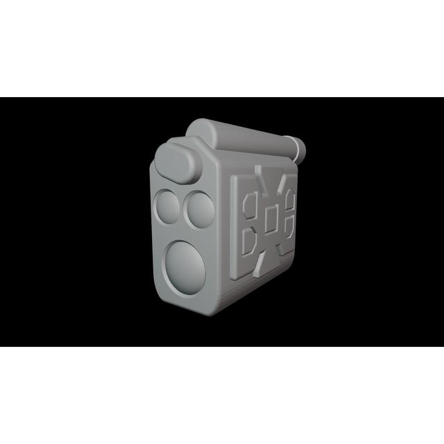 28mm Rangefinder Attachment  3D model thumbnail