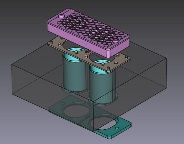 Lack v1 40x10mm Enclosure Fans 3D model thumbnail