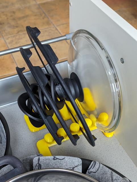 Pluggable pot lid holder - fits Tefal Ingenio 3D model thumbnail
