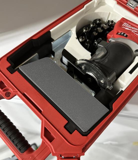 Accessory Container Lid for Milwaukee Packout Router Insert 3D model thumbnail