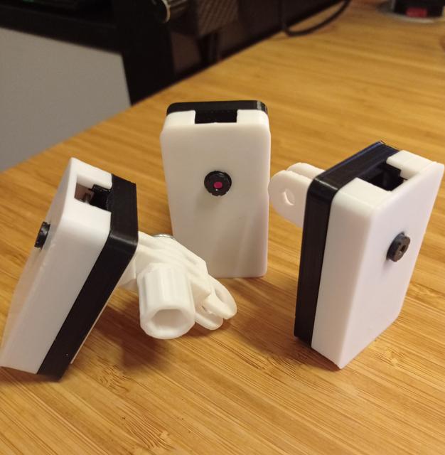 ESP32 CAM case / enclosure / mount using modular mounting system 3D model thumbnail