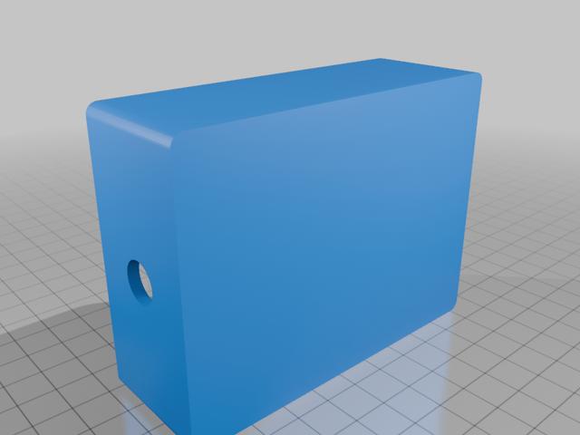 Mains Relay or WiFi Switch Module Enclosure 3D model thumbnail