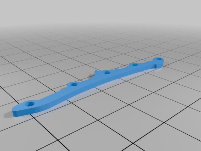 Repair part for Toyota Corolla X (E150) center dash air outlets 3D model thumbnail