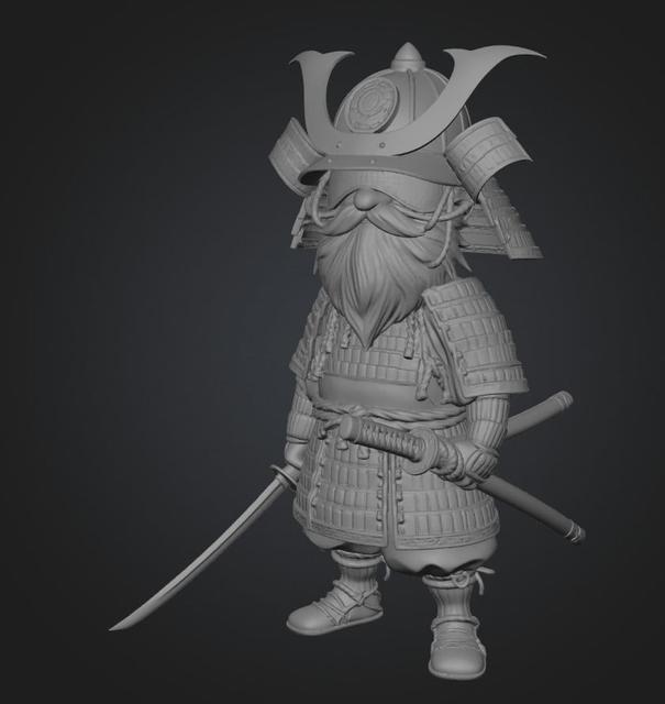 Samurai Gnome 3D model thumbnail