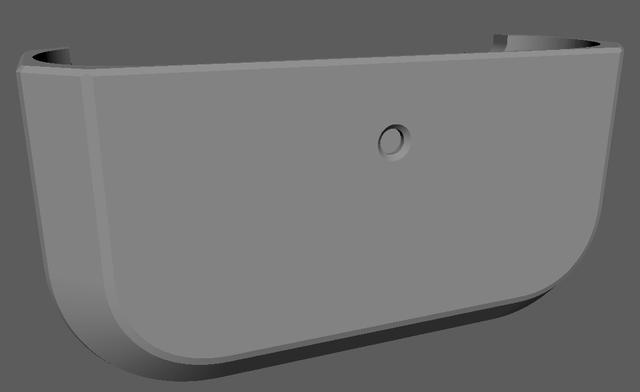 Flat-Edged AirPods Pro 2 Case (Widened walls) 3D model thumbnail