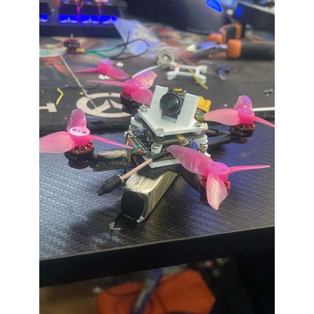 camera mount for fpv drone 20x20mm for 18x13x3mm camera 3D model thumbnail