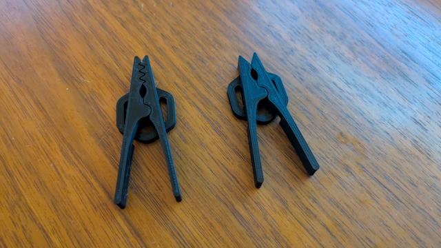 Print in place Clothespin/Clamp - Remix 3D model thumbnail