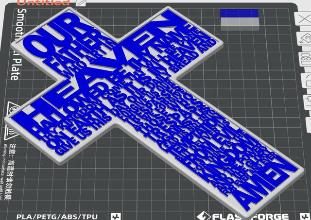 cross 3D model thumbnail