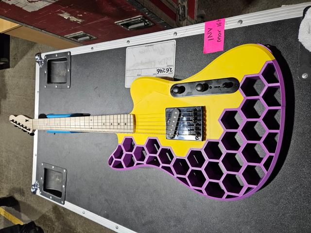 Prusacaster with Guitarfetish Dual Load Bridge 3D model thumbnail