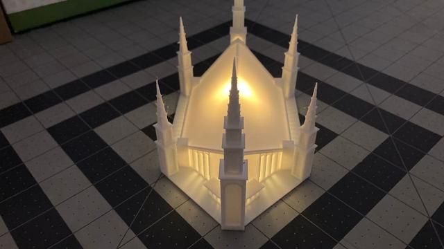 Lima Peru Temple Tea Light 3D model thumbnail