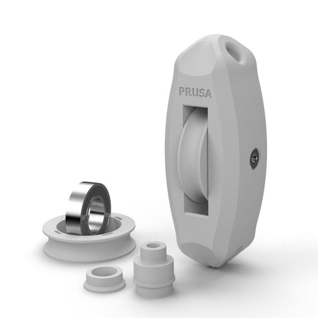 PC-Blend Prusa Pulley with Ball Bearing and M5 Screw 3D model thumbnail