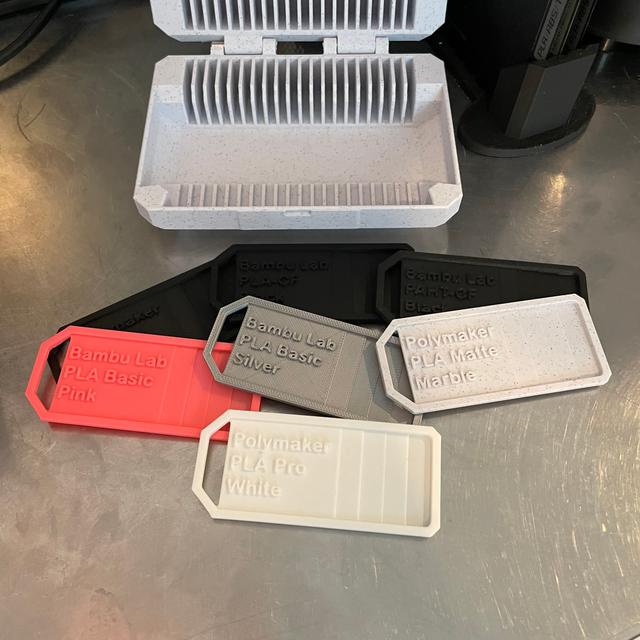 Filament swatches for Bambu Lab and Polymaker 3D model thumbnail