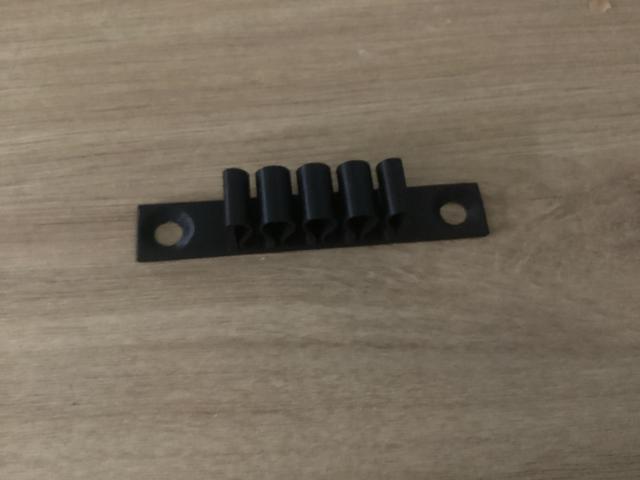 Universal Cable holder with screws 3D model thumbnail