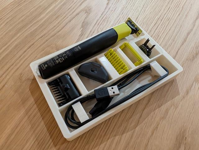 Philips OneBlade tray 3D model thumbnail