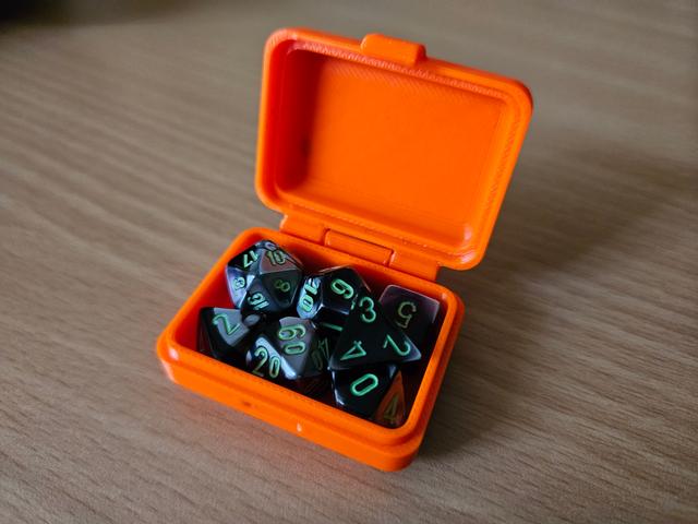 Case for mini dice set 3D model thumbnail