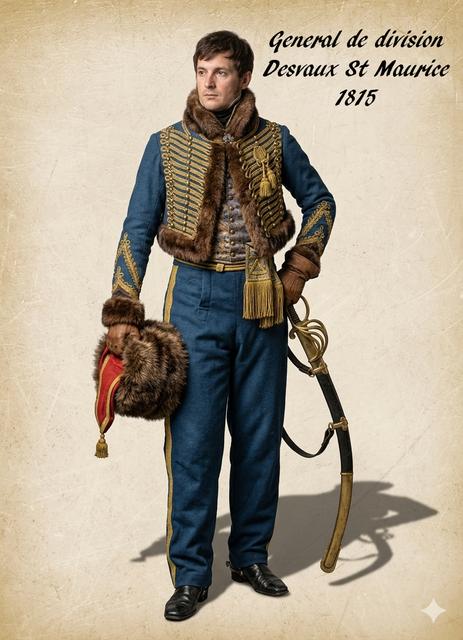 Soldat de l'empire no 74: Le General Desvaux de Saint Maurice,1815 3D model thumbnail