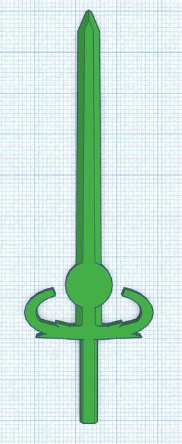 Dummy 13 Sword of omens 3D model thumbnail