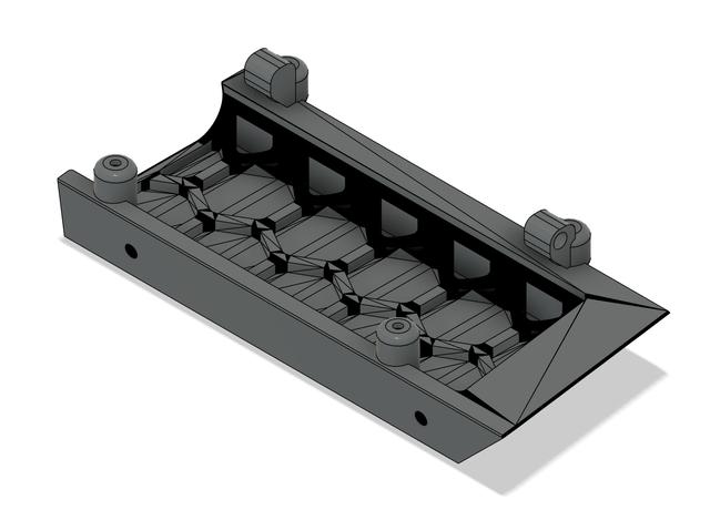 BTT Pi TFT43 v2.1 top hat mount 3D model thumbnail
