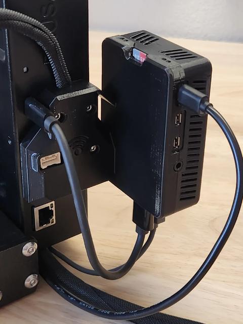 Raspberry Pi 4 Mount for Prusa Mk4s 3D model thumbnail