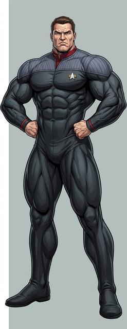 FC/DS9 Muscular Uniform for Playmates Figures 3D model thumbnail