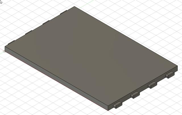 Wall Control 4"x6" Spacer 3D model thumbnail