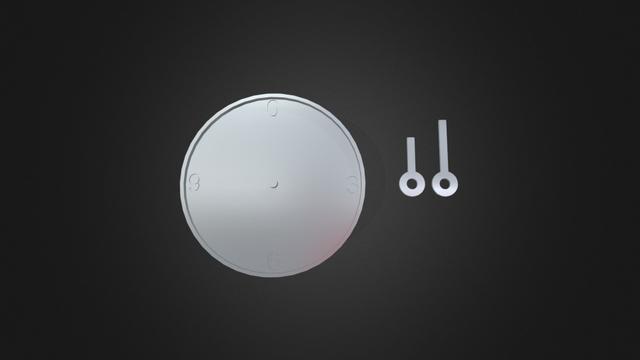 Clock and hands - 3D printable 3D model thumbnail