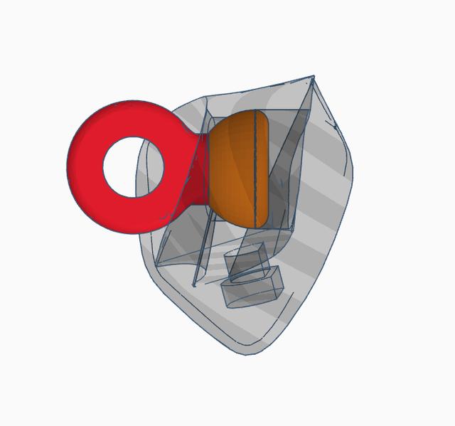 Printed Girlpla alternate shoulder connector 3D model thumbnail