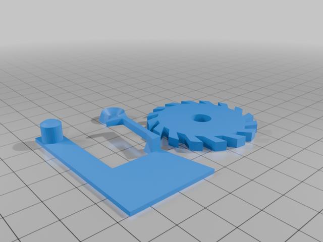 Ratchet Fidget Toy 3D model thumbnail