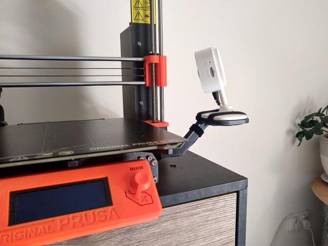 Tapo C100 camera mount for Prusa MK3 / MK3S / MK3s+ or Mini / Mini+ 3D model thumbnail