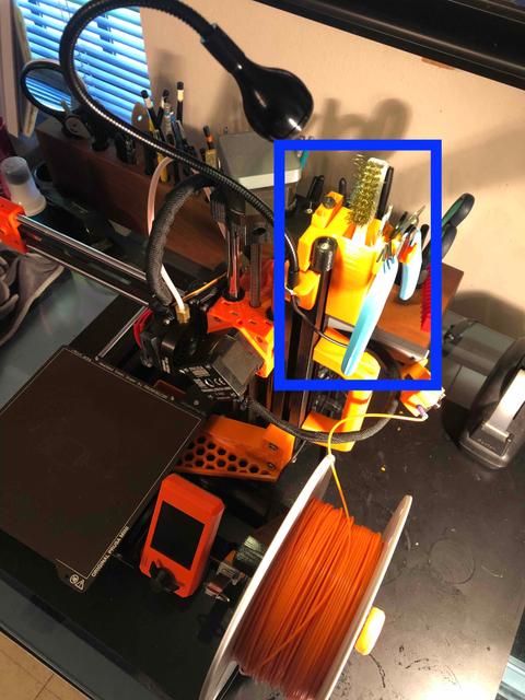 Prusa Mini+ Tool Holder 3D model thumbnail
