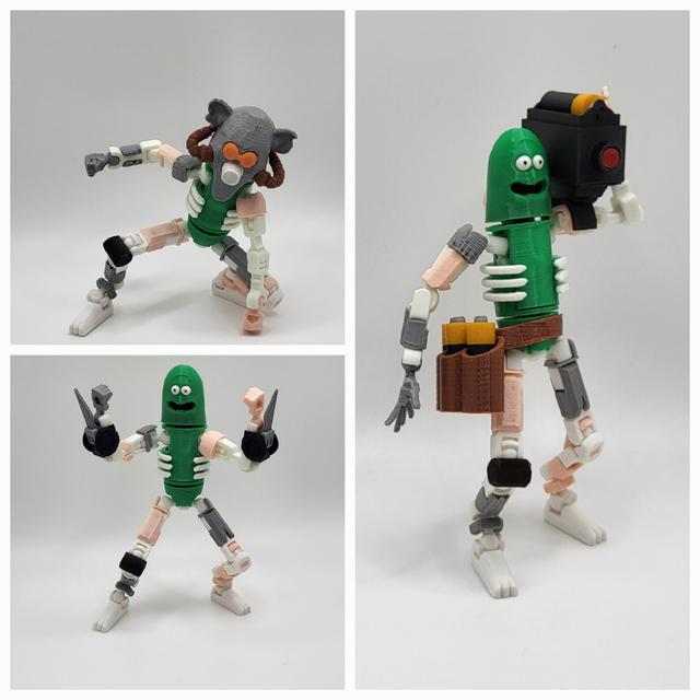 Lucky 13 skin: Pickle Rick 3D model thumbnail