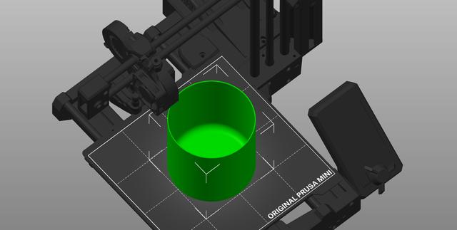 Drippy bucket blank insert 3D model thumbnail