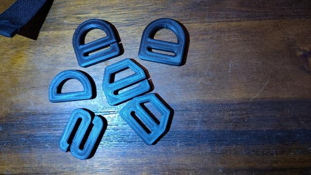 1 Inch Strap Hooks & Rings 3D model thumbnail