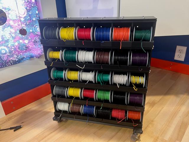 remixed wire spool holder for larger spools 3D model thumbnail