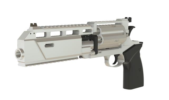 Resident Evil Requiem Leon's assault revolver 3D model thumbnail