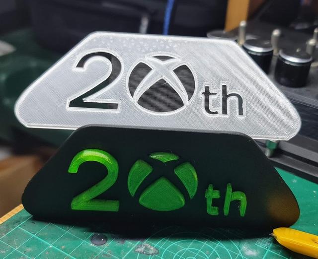 Xbox One Controller FrontPlate 20th anniversary 3D model thumbnail