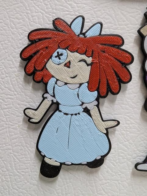 Ragatha (Credits) Digital Circus 3MF Magnet 3D model thumbnail