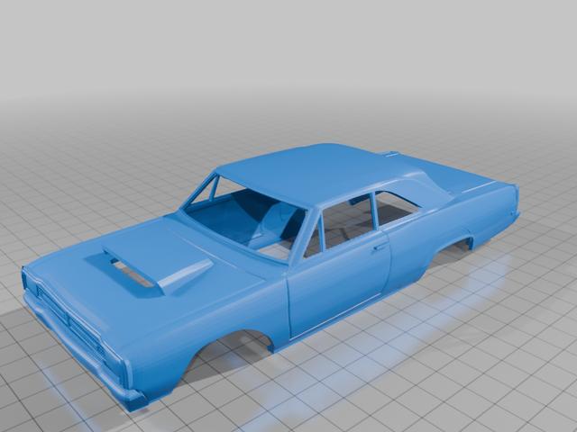 1/25 Argentinian 1971 dodge polara rt and or dodge gtx body  3D model thumbnail