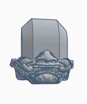 Dummy 13 125% samurai head 3D model thumbnail