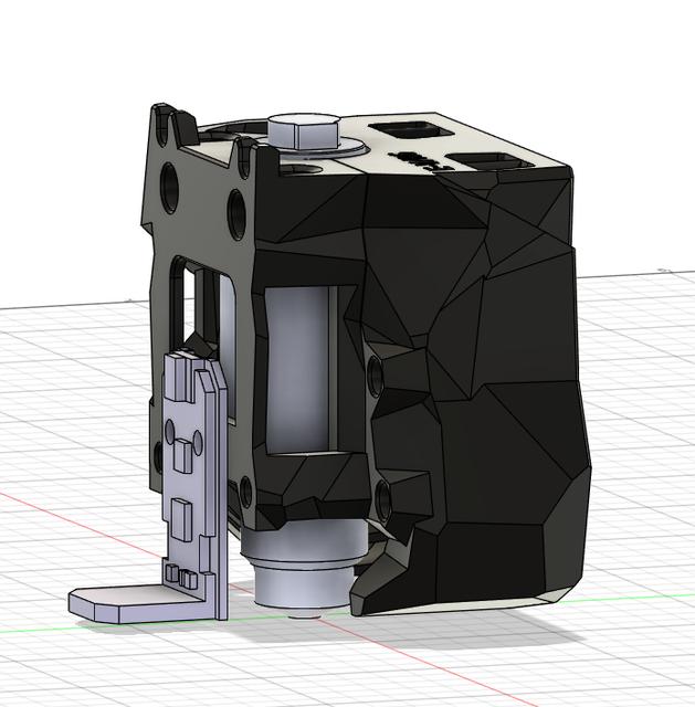 Ender 3 NG stealthburner Revo 6 eddy mount 3D model thumbnail