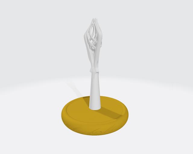 Lord of the rings paper towel holder 3D model thumbnail