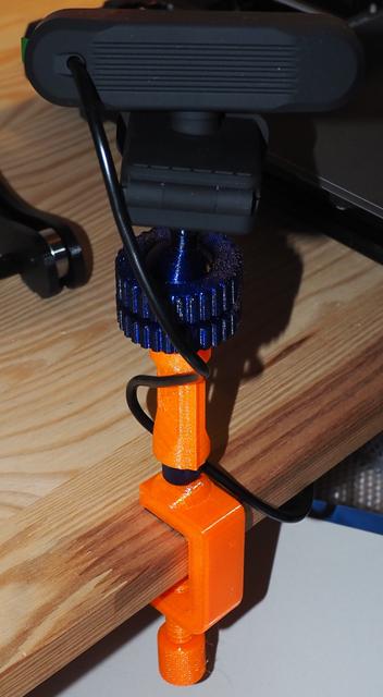 Webcam Stand with Clamp 3D model thumbnail