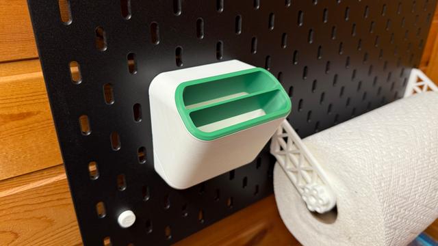 2 Slot Divider for SMACKMAX's Skadis Pockets / Bins / Tool holder 3D model thumbnail