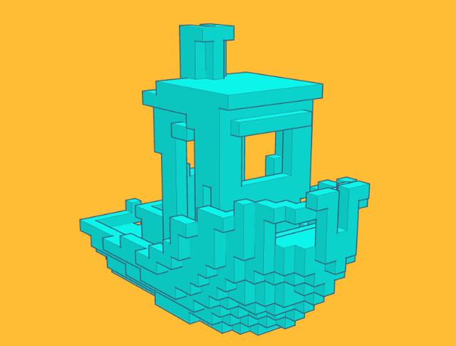 Blocky Benchy 3D model thumbnail