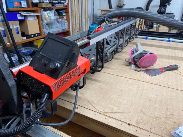 LowRider 3 CNC Drag Chain Shield (protection from vac hose getting tangled underneath drag chain) v2.0.1 3D model thumbnail