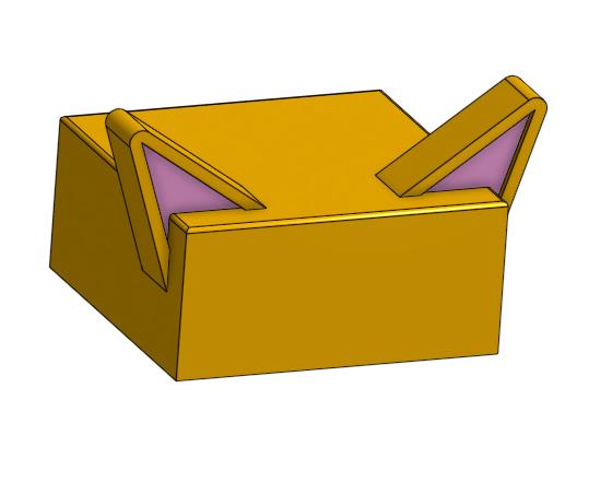 Lucky13 Cat Ears V2 with Color! 3D model thumbnail