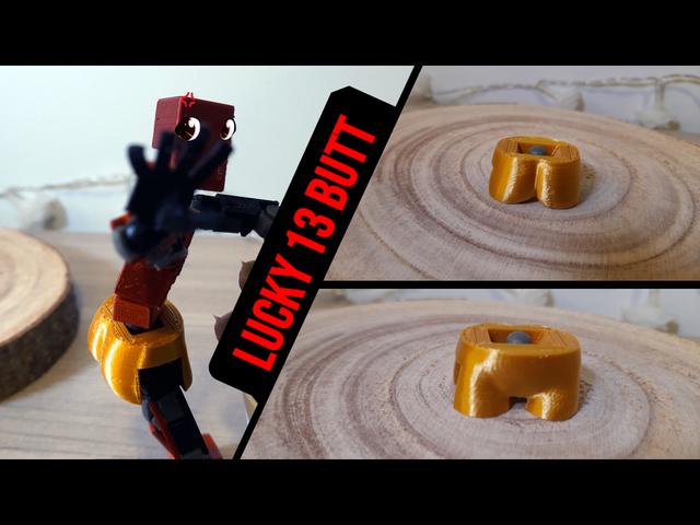 Lucky 13 Butt 3D model thumbnail