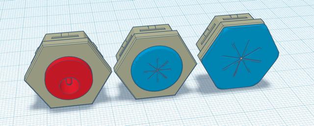 Cable Passthru with TPU grommet and 2.1x5.5mm dc power inlet insert for honeycomb ams riser 3D model thumbnail